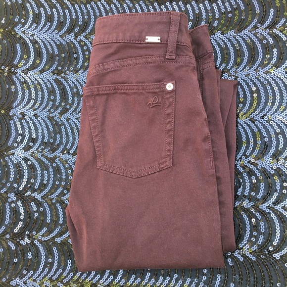 EUC DL1961 Jeans XTWILL Margaux Instasculpt Ankle Skinny Color Sangria size 25 - Picture 2 of 9